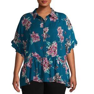 PLUS FLIRTY Babydoll TOP 22W only